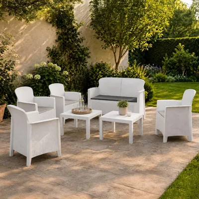 Immagine prodotto di Curno - set Salotto da Esterno, Bianco, 6 Posti  Italy