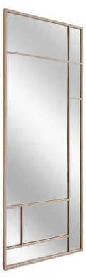 Produktbild von STYLER Wandspiegel JACKSON 60x150 cm rechteckig Schwarz MDF Rahmen Ganzkörperspiegel Flur Schlafzimmer Bad Loft Design