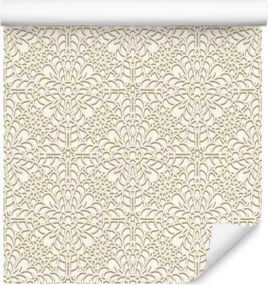 Zdjęcie produktu dla Tapeta Dekoracja ścienna Abstrakcyjna 3D ornamenty w stylu vintage do salonu