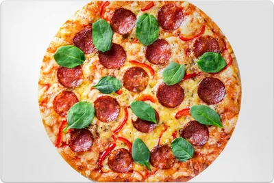 Produktbild von Küchenmatte 150x225 cm Vinylmatte Bodenmatte Dekoration - Peperoni Pizza