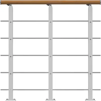 Produktbild von Dolle Brüstungsgeländer Starter-Set - Eiche Unterkonstruktion Weiß - Frankfurt, Hamburg, Berlin, Sydney