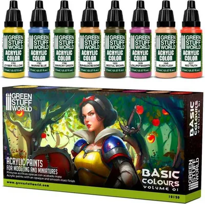 Produktbild von Green Stuff World GSW10120 - Paint Set - Basic - Neu