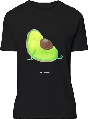 Produktbild von Mr. & Mrs. Panda Größe M T-Shirt Avocado Schwangerschaft - Schwarz - Geschenk, Liebe, Geburt, mit Spruch, Shirt, Baby, Schwanger, Tshirt, Herren