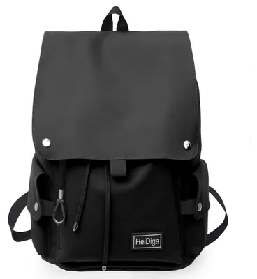 Produktbild von Schulrucksack Mädchen Schwarz Kunstleder Wasserdicht 43x30x16 cm