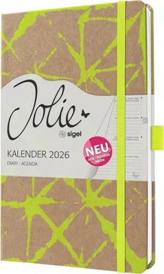 Produktbild von Wochenkalender Jolie ca. A5 Hardcover Lemon Batik 2026.