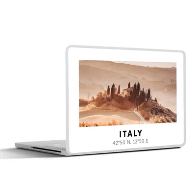 Produktbild von MuchoWow® Laptop Aufkleber Sticker Cover Italien - Toskana - Bäume 40x30 cm - Laptop Dekoration - Selbstklebend