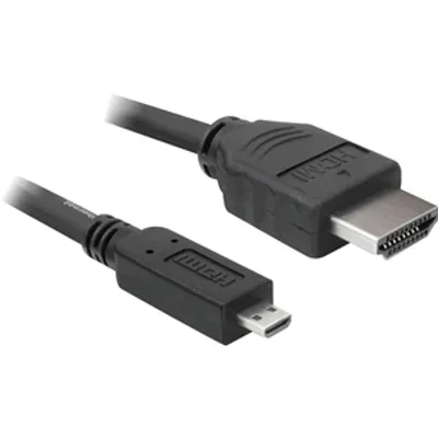 Produktbild von Delock - HDMI-Kabel mit Ethernet - HDMI männlich zu 19 pin micro HDMI Type D männlich - 1 m