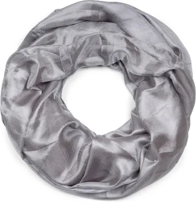 Produktbild von styleBREAKER Damen Loop Schal weich fließend | Seidig glänzendes Halstuch Einfarbig für Sommer & Frühling | Schlauchschal Leicht & Elegant
