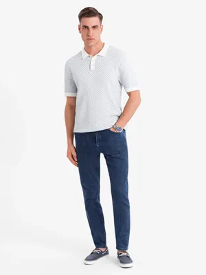 Produktbild von Ombre Clothing Denim-Hosen für Männer Bardhush dunkelblau L
