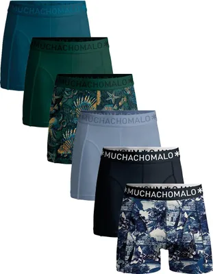 Produktbild von Muchachomalo Herren Boxershorts – 6er Pack – Baumwolle Stretch – Bequeme Unterwäsche – Größe XL - U-OUTLT1010-390