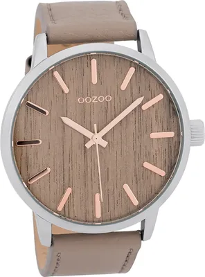 Produktbild von Oozoo Leder Herren Uhr Analog Quarzuhr Armband grau Timepieces D2UOC9257