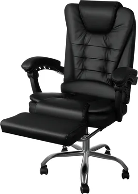 Produktbild von Bürostuhl Chefsessel Drehstuhl Ergonomischer Schreibtischstuhl Kunstlederbezug 16224, Farbe:Schwarz/ black
