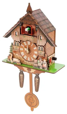 Produktbild von Vintage Kuckuckswanduhr mit Vogelgong