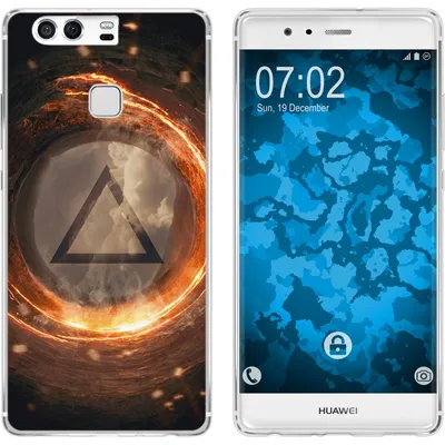 Produktbild von PhoneNatic Case kompatibel mit Huawei P9 Silikon-Hülle Element Feuer M3