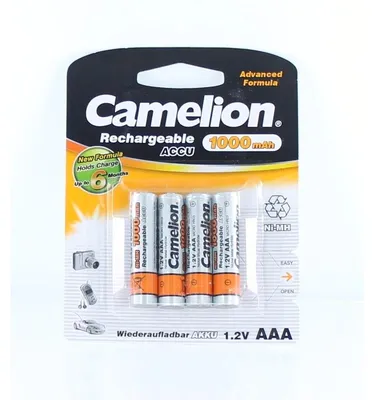 Produktbild von Akku für Camelion Micro AAA NiMH 1,2 Volt 1000 mAh.