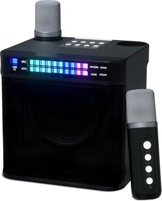 Image de Système de karaoké sans fil avec LED et Bluetooth, portable, pour la maison et l'extérieur