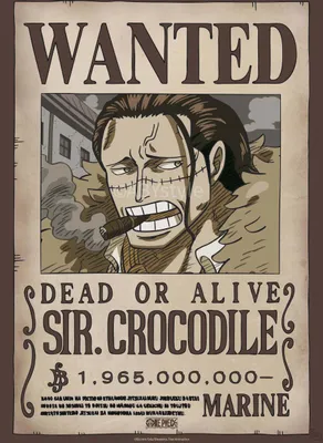 Image de Affiche One Piece Wanted Crocodile Wano 38 x 52 cm