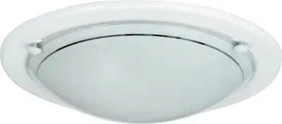 Immagine prodotto di Plafond in vetro 38 cm E27 2x60W bianco rotondo Ufo 5131 Rabalux