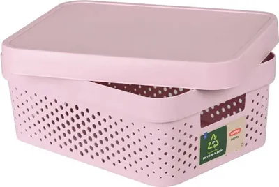Obrázek produktu pro Ažurový kontejner s víkem Infinity 11L Curver růžový 229155