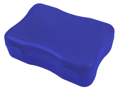 Produktbild von Brotdose "Wave" groß – BPA-freie Lunchbox mit Klickverschluss - Nachhaltige Pausenbox  Germany für Kinder in Schule & Kindergarten - trend-blau PP