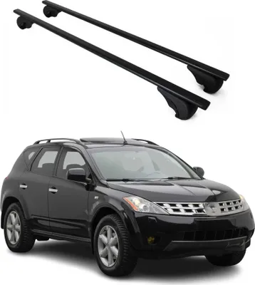 Produktbild von Dachträger Grundtäger für Nissan Murano 2002-2007 75kg Metall Schwarz 2 tlg
