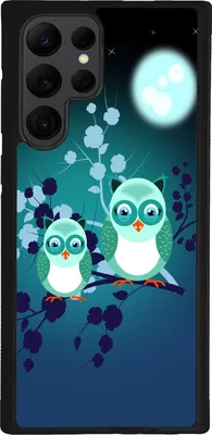 Produktbild von TPU Silikon Hülle für Samsung Galaxy S23 ULTRA Handy Cover Case Schutzhülle Handyhülle Bumper MOTIV 42 Eulen