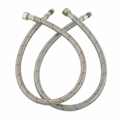 Produktbild von 2 Flexibler Anschlussschlauch G3/8x M10 Wasserhahn Steckverbinder Druckschläuche