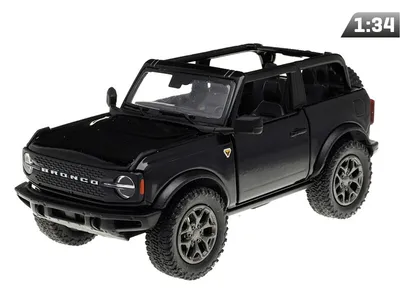 Obrázek produktu pro Model 1:34, 2022 Ford Bronco Open Top, černý (A11767CZ)