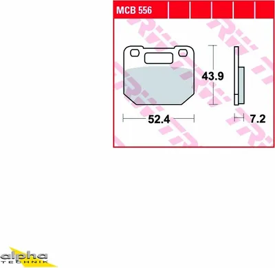 Produktbild von TRW Bremsbelagsatz MCB556 RG80 NC11