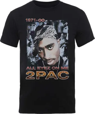 Produktbild von Tupac Shakur - "All Eyez 1971" T-Shirt für Herren/Damen Uni RO4531 (L) (Schwarz)