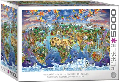 Zdjęcie produktu dla Eurographics XXL puzzle Cuda świata, 5000 elementów, 152 x 102 cm, 8520-5880