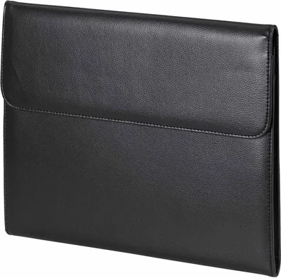 Produktbild von d & n Lederwaren 5098 Schreibmappe mit Überschlag schwarz ca. 34 x 28 x 3 cm, ca. 3 Liter