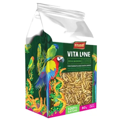 Zdjęcie produktu dla Vitapol VITALINE - Larwy mącznika dla wszystkich papug 80g