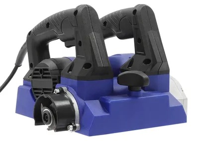 Zdjęcie produktu dla Wiertarko-freza / Freza do szpachlowania - Elektryczna frezarka - Moc 1300W, 220V - Szerokość robocza 15 cm - Głębokość frezowania 1–4 mm - 1000–4000 obr./min - Wtyczka EU - Niebieska