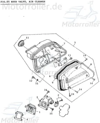 Produktbild von Adly Ansaugstutzen groß stehend Fox Plus 50 FP-50 50ccm 2Takt Motorroller.de Ansaugkrümmer Ansaugrohr Luftansaugrohr Ansauggummi Anschlussbogen