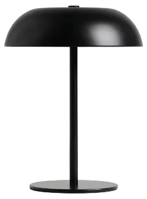 Produktbild von Luxus Europe - Tischlampe Claire Schwarz - Kabellose LED-Tischlampe für den Innenbereich – USB-C wiederaufladbar