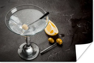 Produktbild von MuchoWow® Poster Alkohol - Martini - Früchte - Oliven 30x20 cm - Plakate - Print
