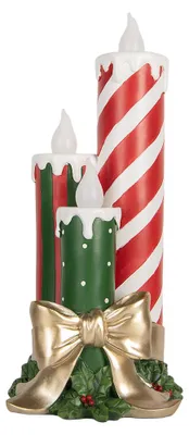 Produktbild von Clayre & Eef Weihnachtsdekoration mit LED-Beleuchtung und Musik LED 19x16x41 cm Rot Kunststoff