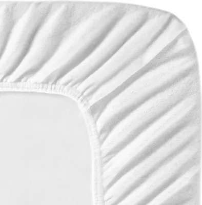 Produktbild von Cinderella - Topper Molton Spannbettlaken met split (bis 15 cm) - 200x200/210 cm - White