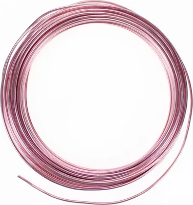 Produktbild von 12m Aluminiumdraht Ø 2mm Aludraht Basteldraht Dekodraht Schmuckdraht rosa