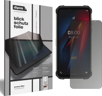 Produktbild von Blickschutzfolie für Ulefone Armor 8 Pro matt Schutzfolie Folie Display Schutz dipos