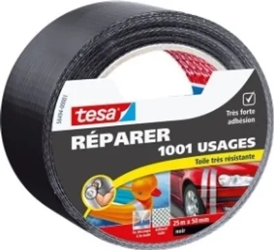 Obrázek produktu pro Tesa Taśma naprawcza czarna 25 m x 50 mm, 1 sztuka (PRODUKT Z NIEMIEC)