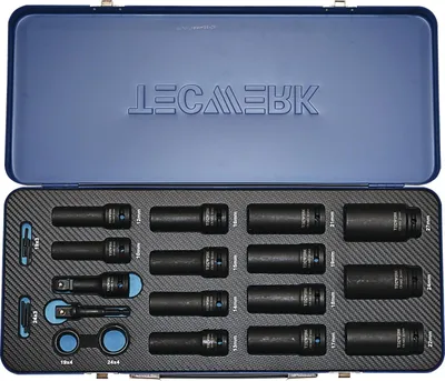 Productafbeelding van Kraftstecknusssleutelset, 35-delig, 1/2 inch, zeskant, merk TECWERK