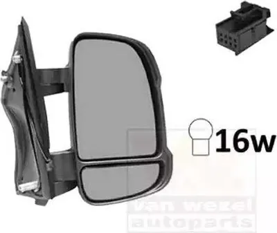 Produktbild von VAN WEZEL 0983802 Außenspiegel Seitenspiegel Rechts für FIAT Ducato Kastenwagen (250, 290) Konvex