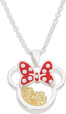 Image de Collier Minnie Mouse avec pierre de naissance jaune, taille unique, Disney Jewelry