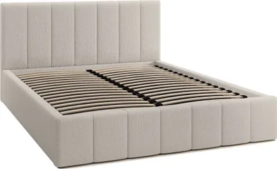 Produktbild von FEDVE Polsterbett Doppelbett Handorf Schlafzimmer Bett Bettkasten 200x200 cm Creme (Anthology 01)