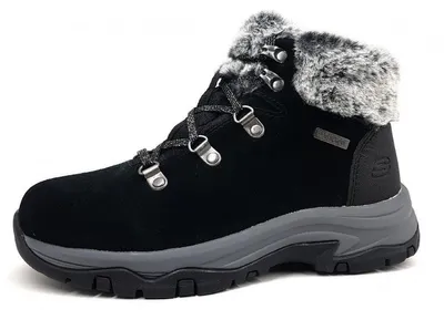 Imagen del producto de Skechers Trego - Botas de cordones para mujer, colección "Falls Finest", color negro, ideales para uso diario
