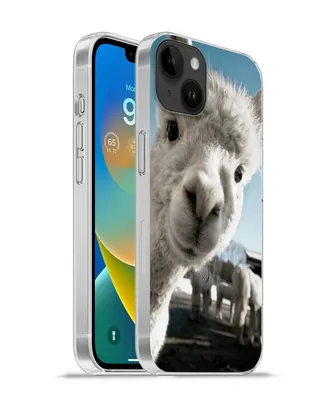 Produktbild von MuchoWow® Handyhülle Schutzhülle Hülle für Apple iPhone 14 Plus - Soft case Alpaka - Weiß - Tier Silikon Softcase Handy Hülle - Abbildung