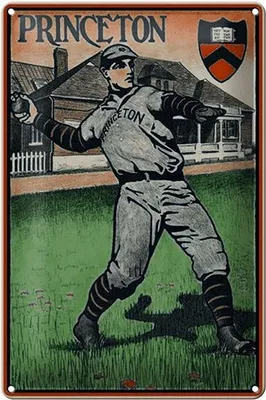 Produktbild von Blechschild Retro 20x30cm Princeton Baseball