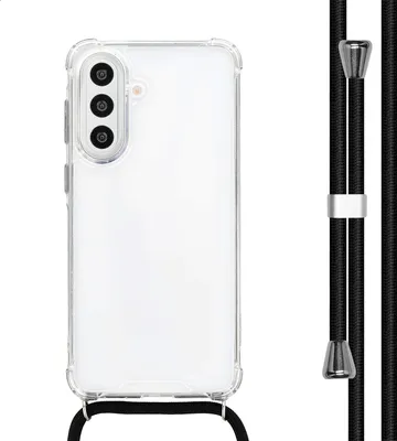 Immagine prodotto di Custodia posteriore imoshion con cinturino per Samsung Galaxy A57 (5G) - Trasparente e nero / Trasparente e nero